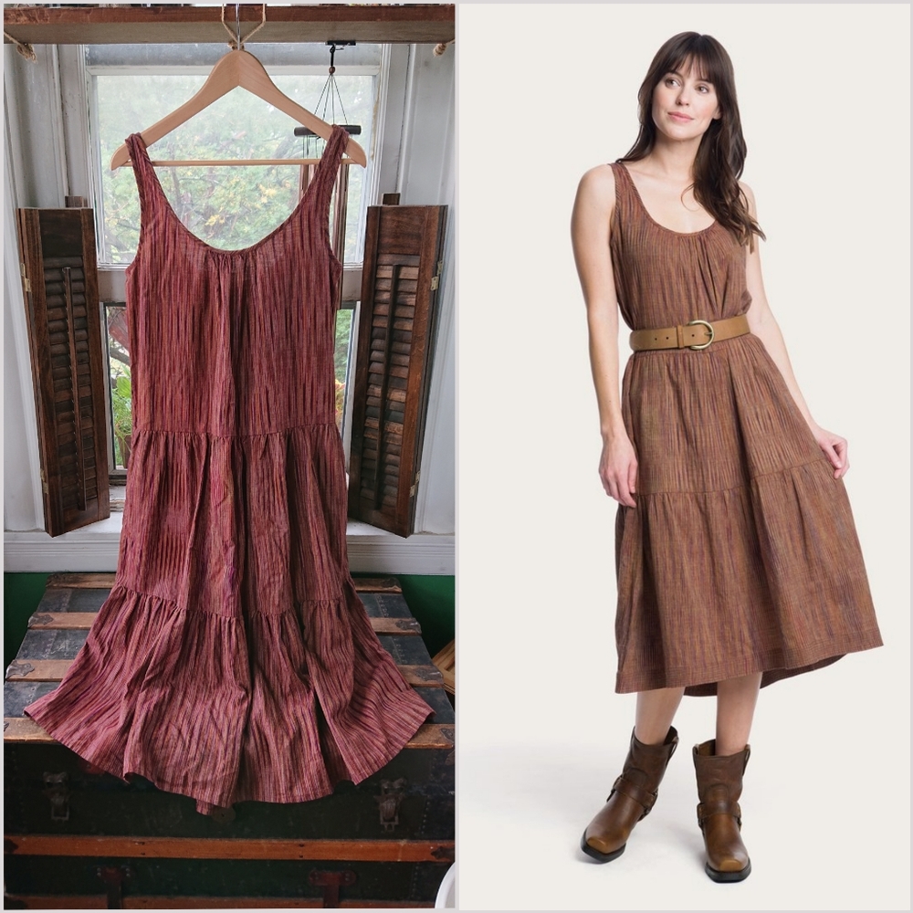 Frye "Space Dye Ikat" Midi Dress